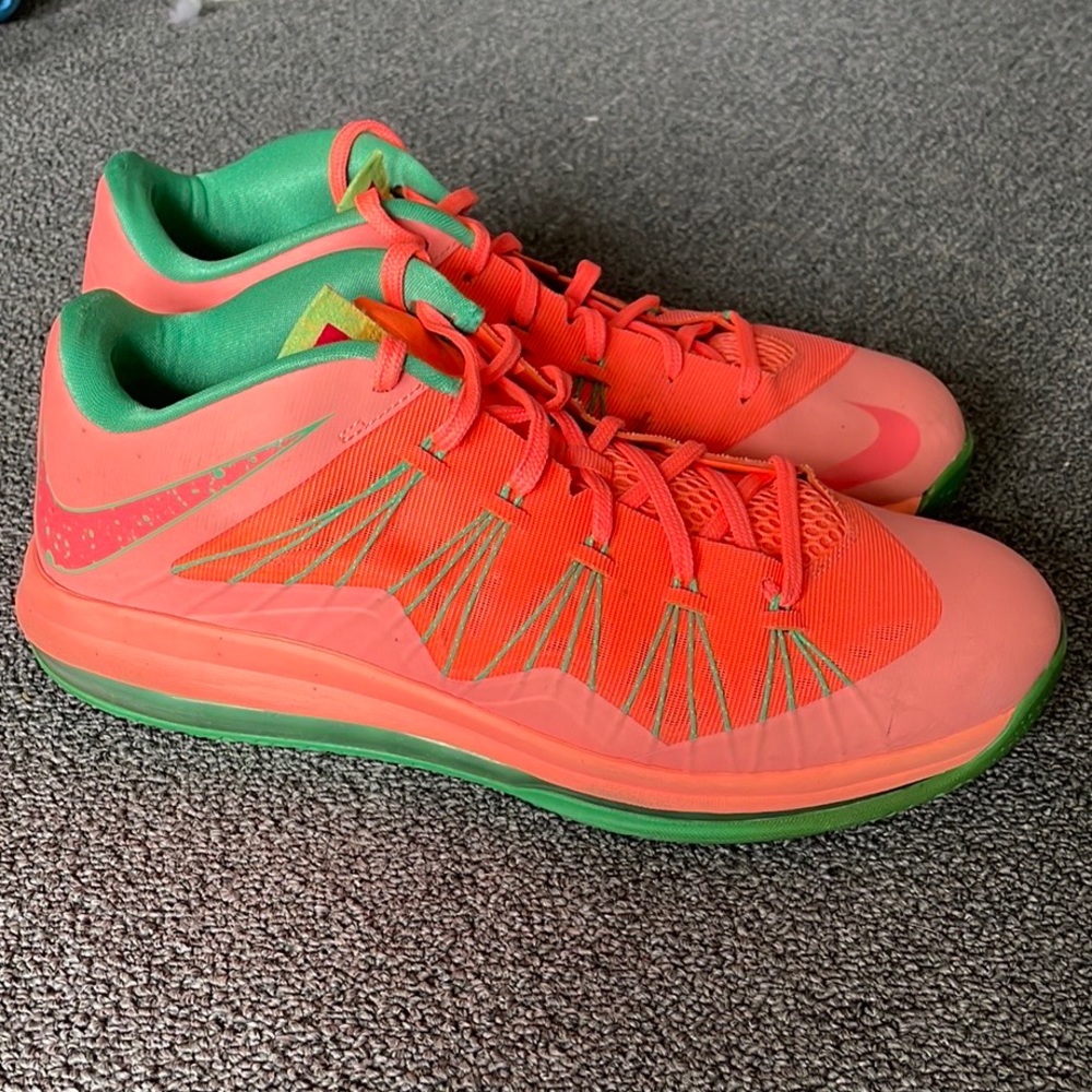 Nike Lebron X Low Watermelon Basketball Shoes